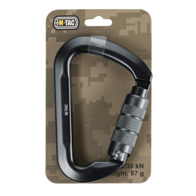 M-Tac карабін 10 см с байонетною муфтою Keylock Grey