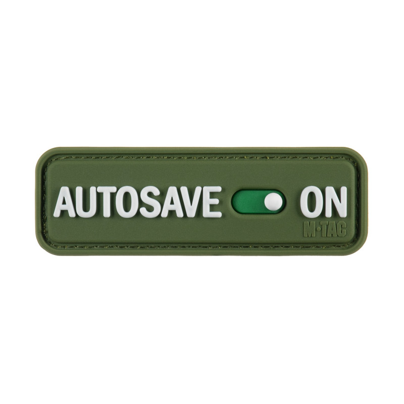 M-Tac нашивка Autosave PVC Olive