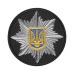 Кокарда Поліція кругла 6 см чорна — фото 2
