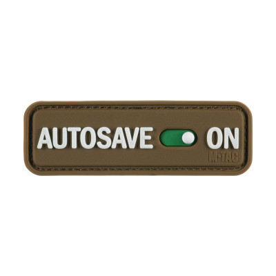 M-Tac нашивка Autosave PVC Coyote