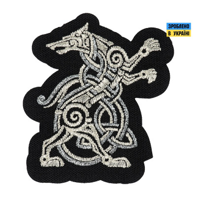 M-Tac нашивка Wolf (вишивка) Black