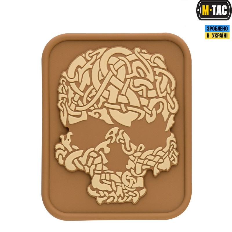 M-Tac нашивка Viking Skull ПВХ койот/хакі M-Tac нашивка Viking Skull ПВХ койот/хакі