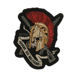 M-Tac нашивка шолом Vivere Est Militare (вишивка)