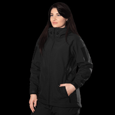 Жіноча куртка Stalker SoftShell Чорна 7442