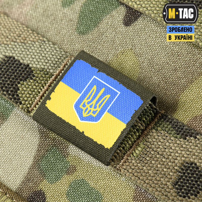 M-Tac MOLLE Patch Прапор України з гербом Full Color/Ranger Green