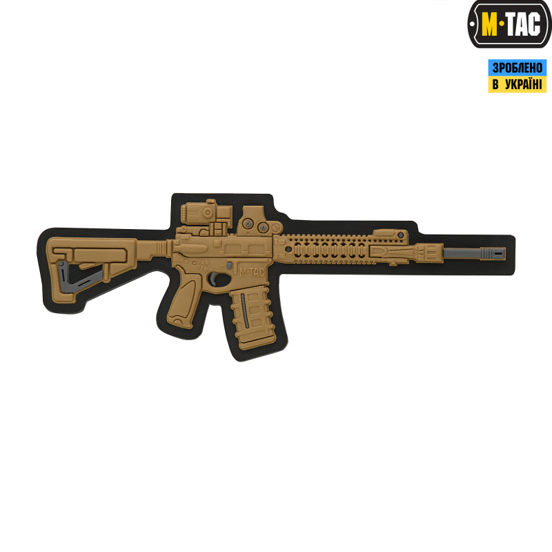 M-Tac нашивка AR-15 3D ПВХ койот