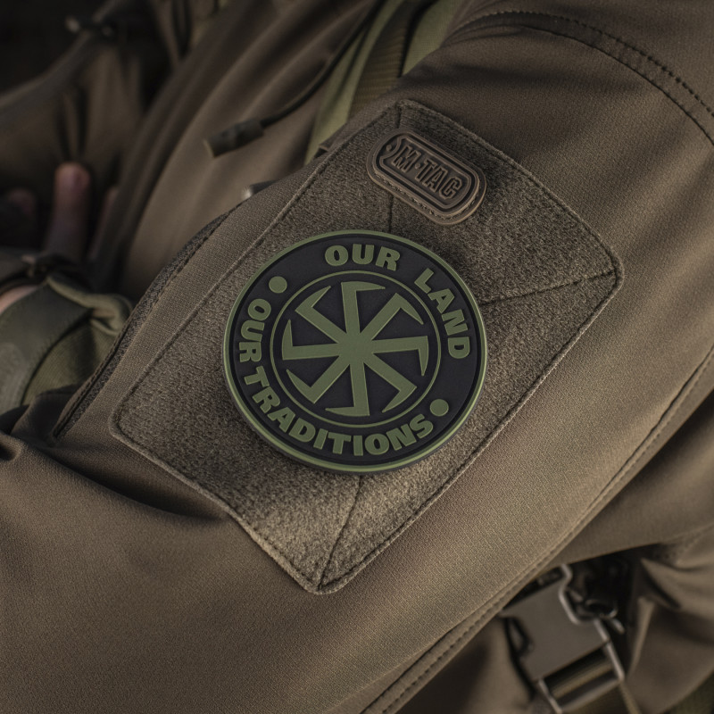 M-Tac нашивка Our Land ПВХ олива