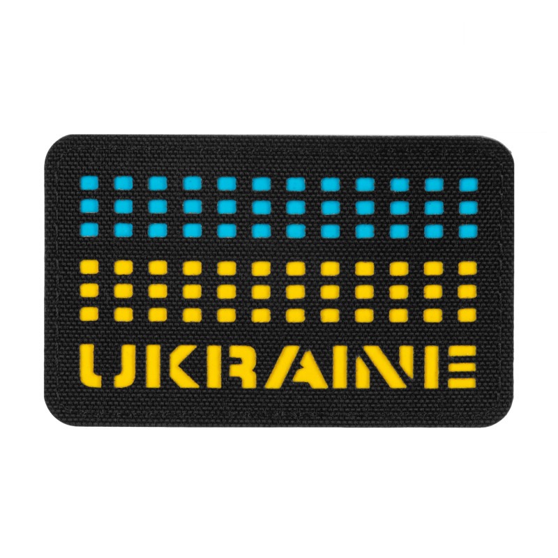 M-Tac нашивка Ukraine Laser Cut Black/Yellow/Blue/GID