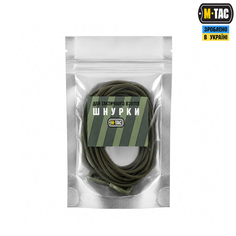 M-Tac шнурки Elastic Shoelaces OD Green 120 см