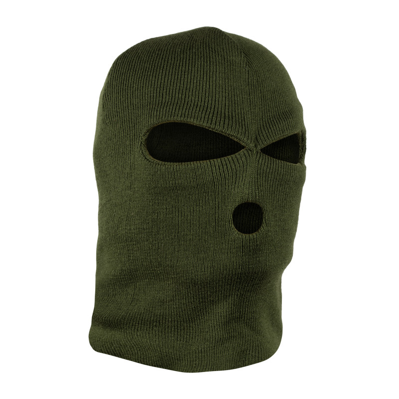 Балаклава в'язана 3-Hole, Olive