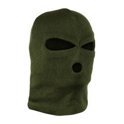 Балаклава в'язана 3-Hole, Olive