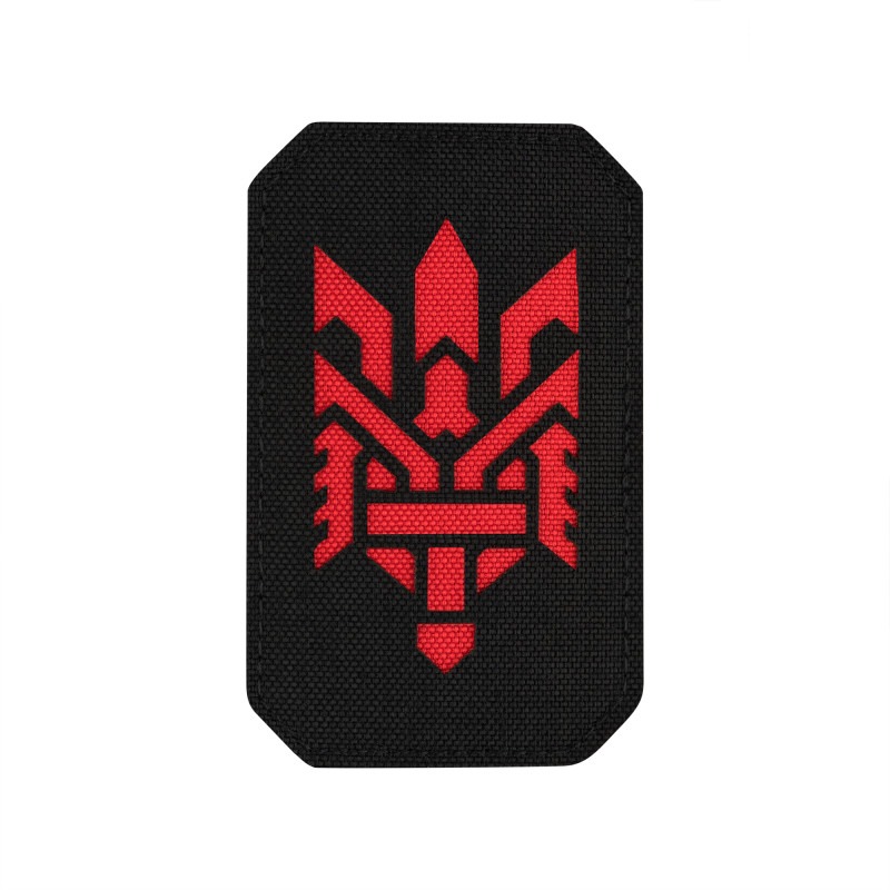 M-Tac нашивка Тризуб (стилізація) Laser Cut вертикальна Black/Red M-Tac нашивка Тризуб (стилізація) Laser Cut вертикальна Black/Red