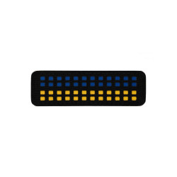 M-Tac нашивка прапор України 25х80 Laser Cut Black/Yellow/Blue