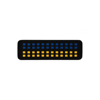 M-Tac нашивка прапор України 25х80 Laser Cut Black/Yellow/Blue