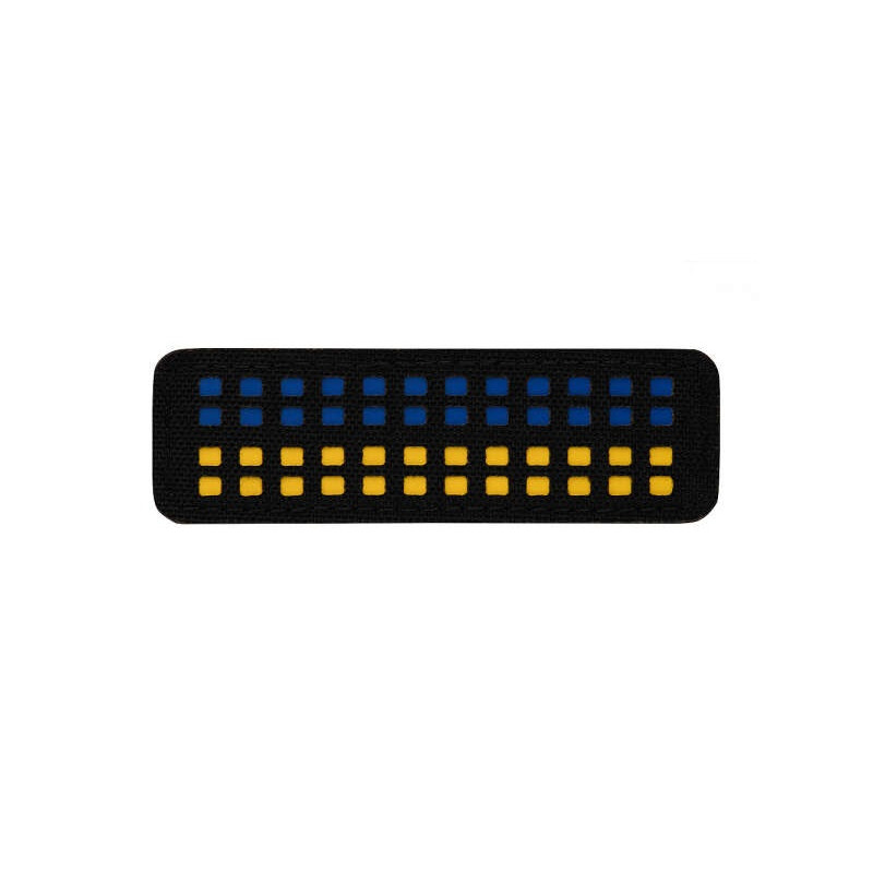 M-Tac нашивка прапор України 25х80 Laser Cut Black/Yellow/Blue
