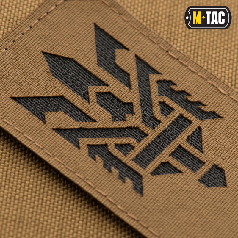 M-Tac нашивка Тризуб (стилізація) Laser Cut вертикальна Coyote/Black M-Tac нашивка Тризуб (стилізація) Laser Cut вертикальна Coyote/Black