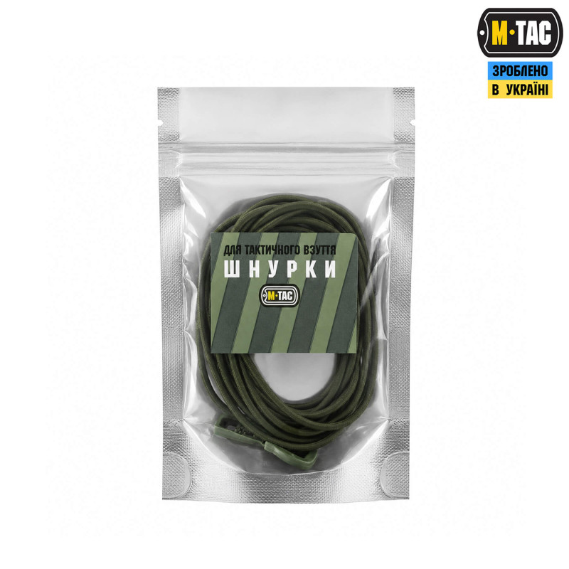 M-Tac шнурки Elastic Shoelaces Ranger Green 120 см