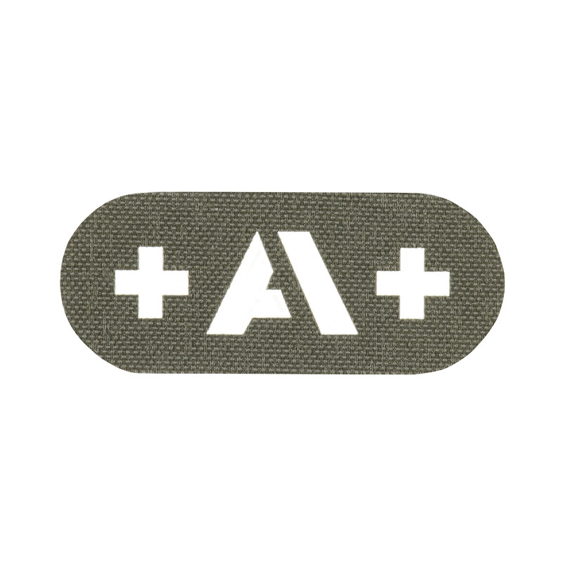 M-Tac нашивка група крові +A+ наскрізна Laser Cut Ranger Green