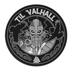 M-Tac нашивка Til Valhall ПВХ сіро-чорна