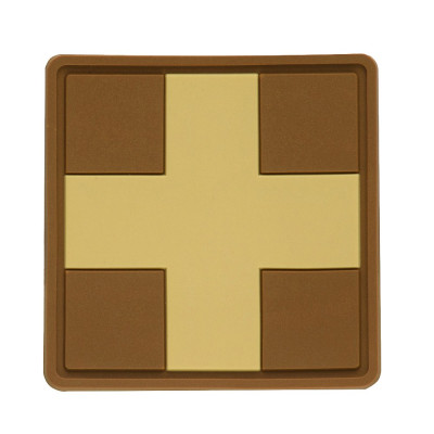 M-Tac нашивка Medic Cross Square ПВХ койот