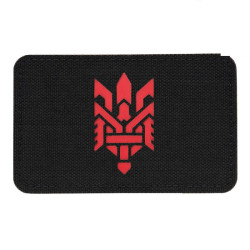 M-Tac нашивка Тризуб (стилізація) Laser Cut горизонтальна Black/Red
