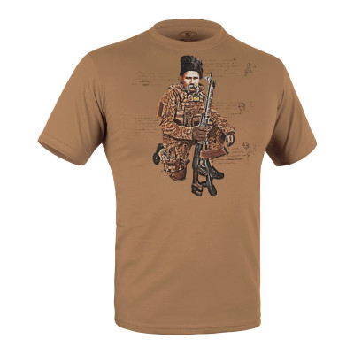 Футболка з малюнком Бойовий Кобзар Coyote Brown