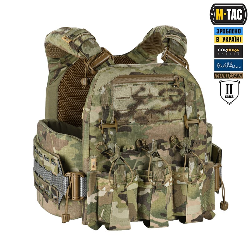 M-Tac плитоноска Cuirass Tiger FAST Elite 2 клас захисту (розмір плити L) Multicam M-Tac плитоноска Cuirass Tiger FAST Elite 2 клас захисту (розмір плити L) Multicam