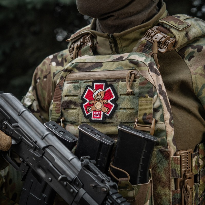 M-Tac нашивка Paramedic Медвідь (вишивка) Bronze/Black M-Tac нашивка Paramedic Медвідь (вишивка) Bronze/Black