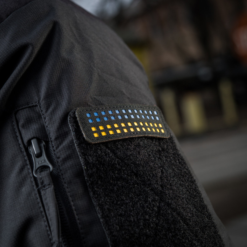 M-Tac нашивка прапор України 25х80 Laser Cut Black/Yellow/Blue