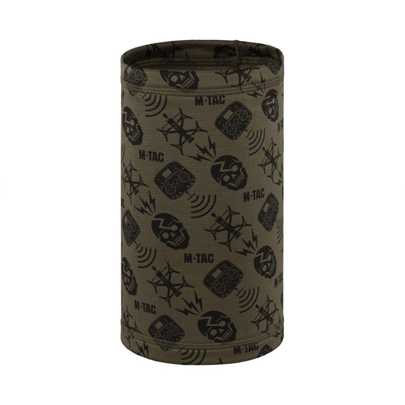 M-Tac шарф-труба мікрофліс Drone Pattern Dark Olive
