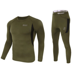 Комплект термобілизни ESDY Fleece Thermal Suit Хакі