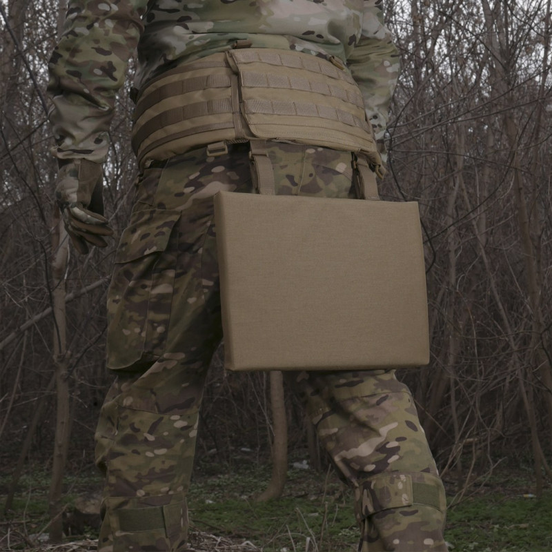 Каремат-сидушка Kiborg 20mm (посилена) Cordura Coyote під бронепакет Каремат-сидушка Kiborg 20mm (посилена) Cordura Coyote під бронепакет