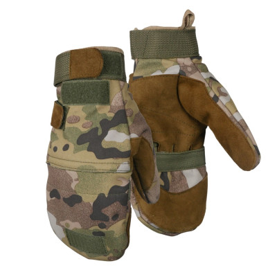 Зимові рукавиці мультикам Softshell — Піксель