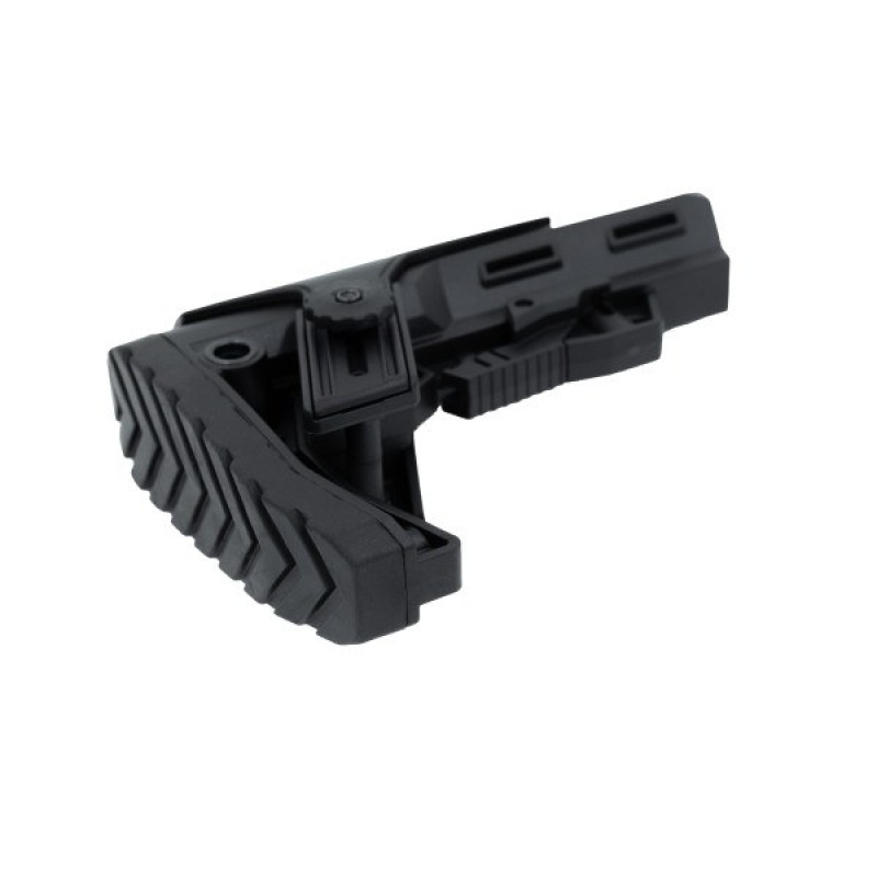 Полегшений телескопічний приклад з підщічником ALPHA-CP Key-Arma для AR/AK Mill spec Polymer Полегшений телескопічний приклад з підщічником ALPHA-CP Key-Arma для AR/AK Mill spec Polymer