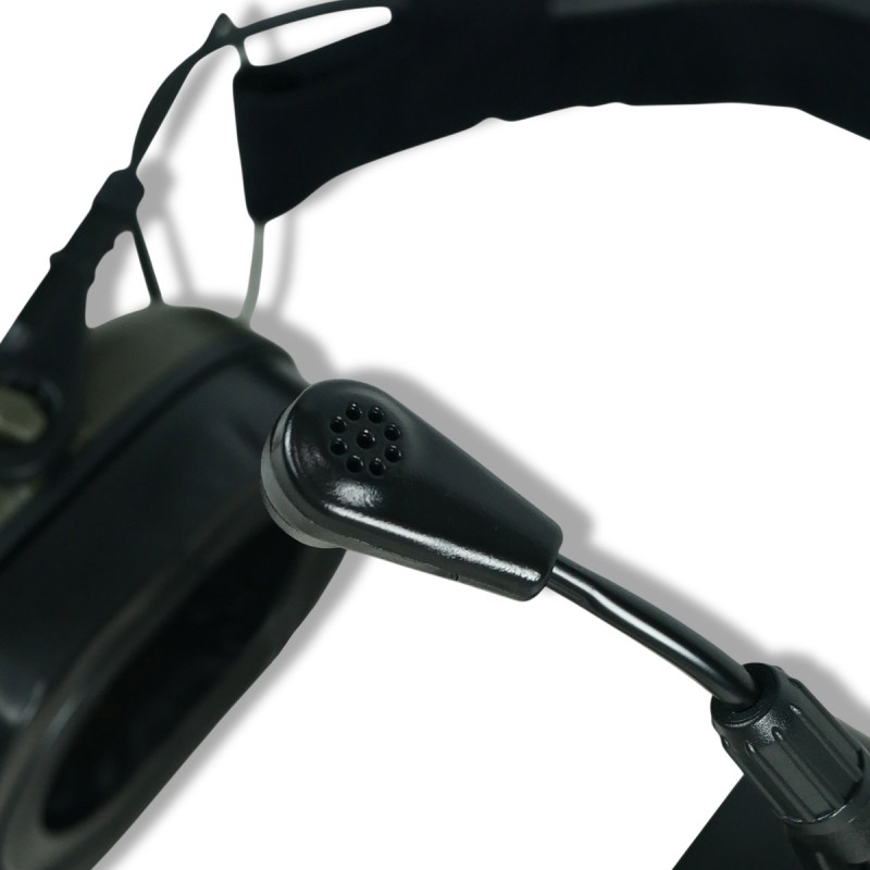 Навушники активні з гарнітурою Earmor M32X PLUS, олива