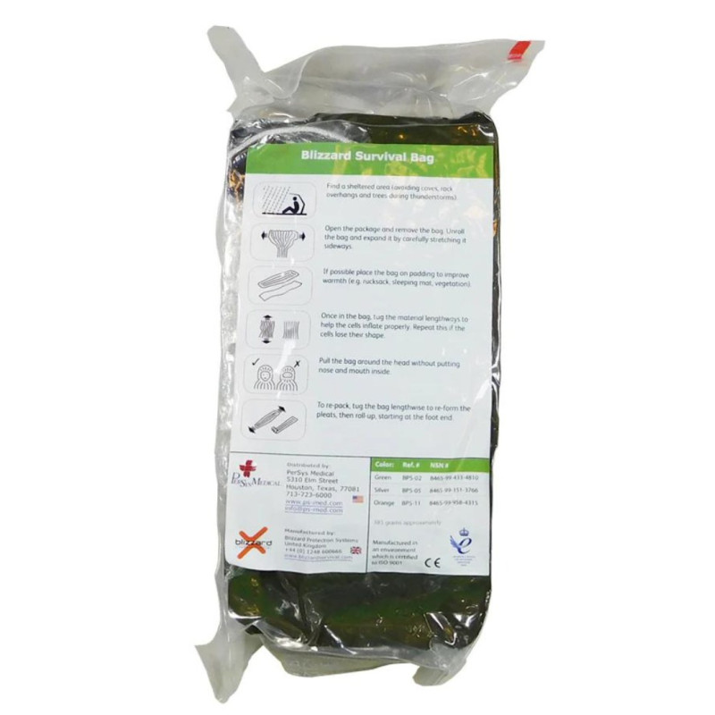 Термоковдра Blizzard Survival Bag Зелена