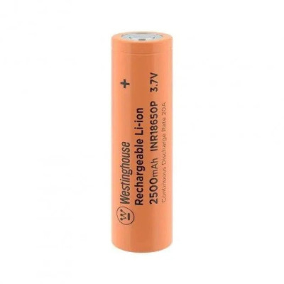 Акумулятор Westinghouse INR18650 2500 mAh 3.7V Li-ion високострумовий 10C Flat Top