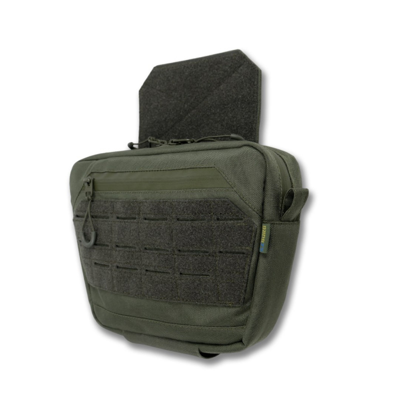 Сумка-напашник XL з балістичним пакетом 1 клас захисту Kiborg GU Сordura Khaki