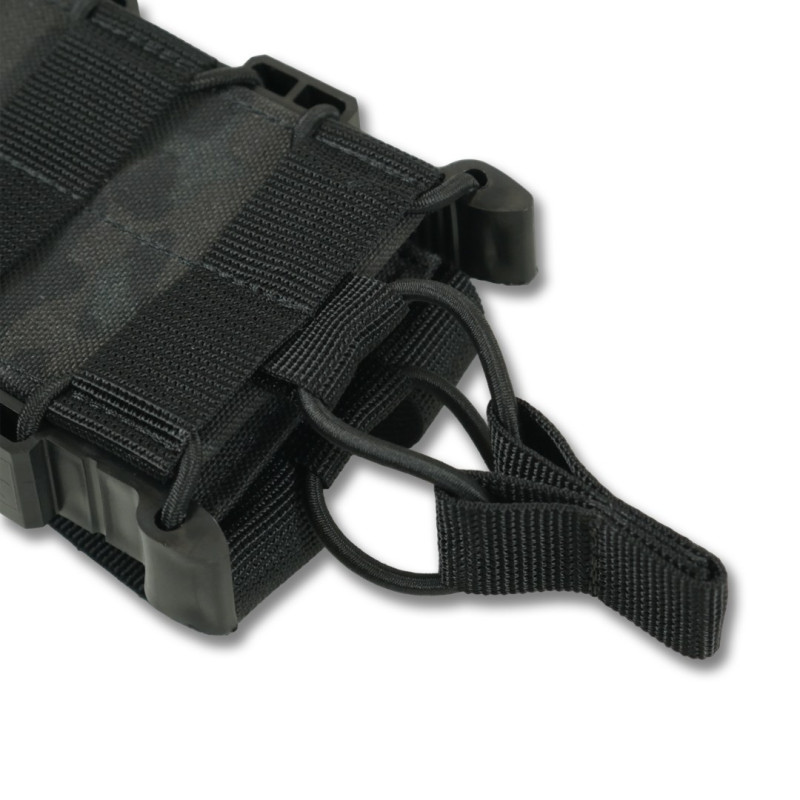 Посилений підсумок Kiborg GU Single Mag Pouch Чорний мультикам