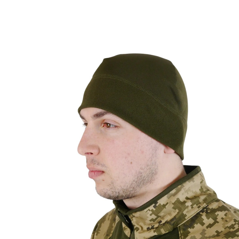 Шапка олива Polartec