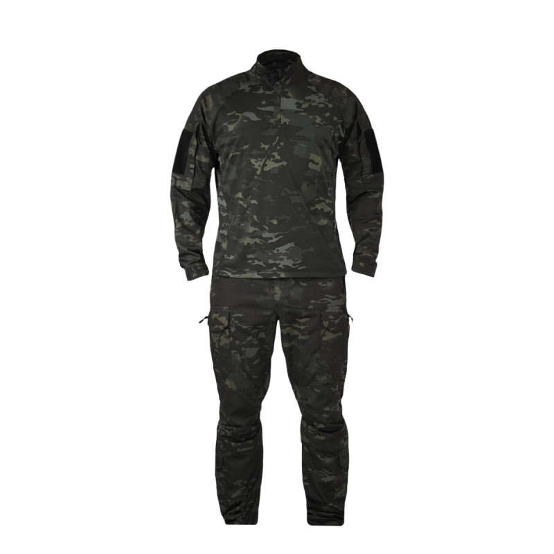 Костюм тактичний Twill FS чорний мультикам ( штани+убакс ) -2XL