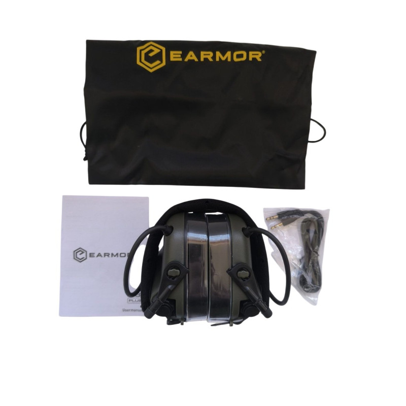 Тактичні навушники EARMOR M31 PLUS Олива