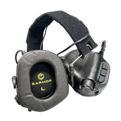 Тактичні навушники EARMOR M31 Black з універсальним кріпленням