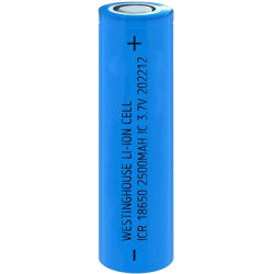Акумулятор Westinghouse ICR18650F 2500 mAh 3.7V Li-ion Flat Top без захисту