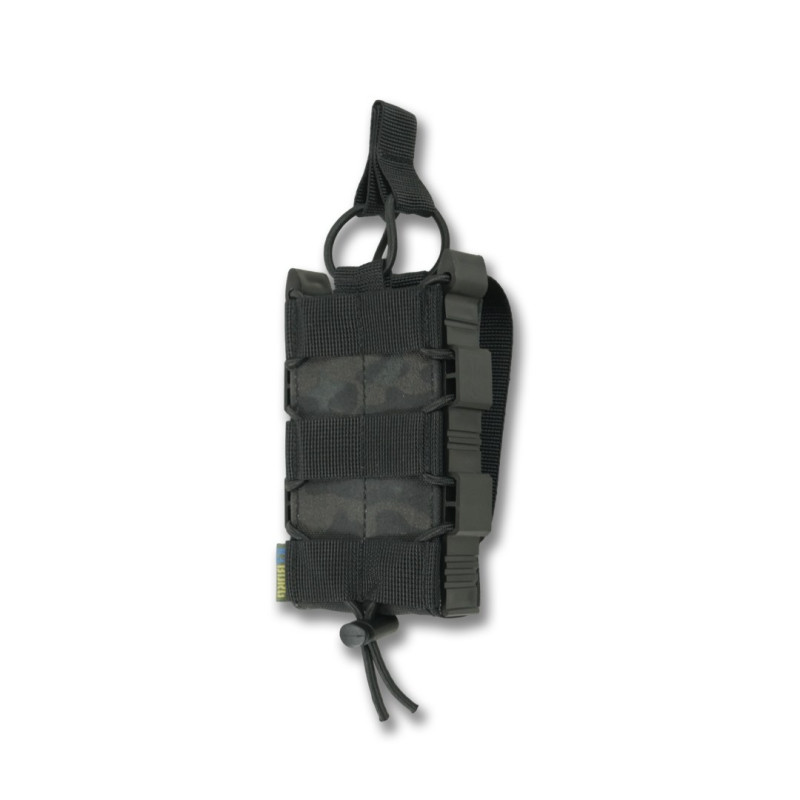 Посилений підсумок Kiborg GU Single Mag Pouch Чорний мультикам