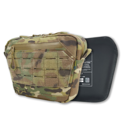 Сумка-напашник XL з балістичним пакетом Kiborg GU Сordura Multicam