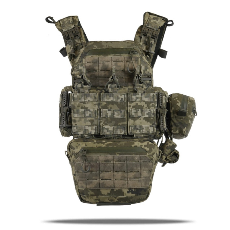 Комплект плитоноска Kiborg GU Gen.2 + 6 підсумків Піксель Комплект плитоноска Kiborg GU Gen.2 + 6 підсумків Піксель