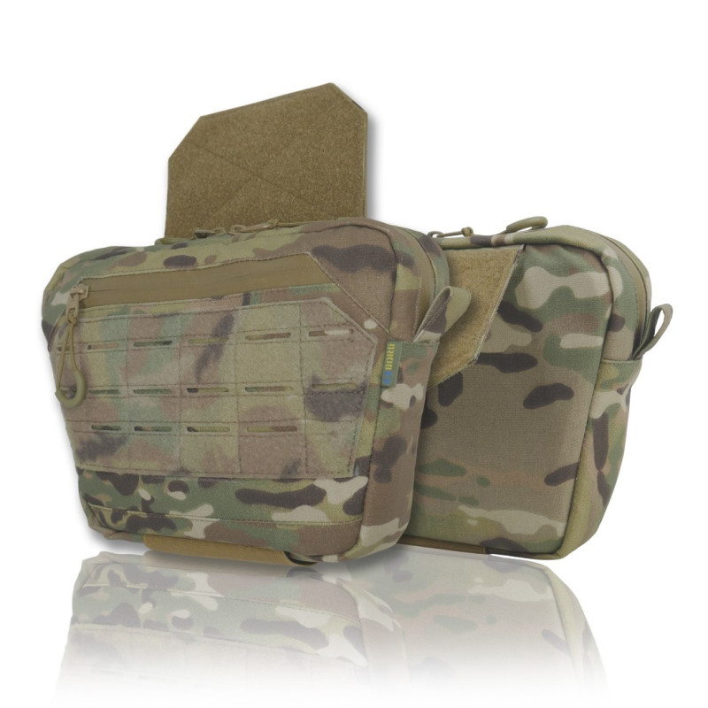 Сумка-напашник XL з балістичним пакетом 1 клас захисту Kiborg GU Сordura Multicam