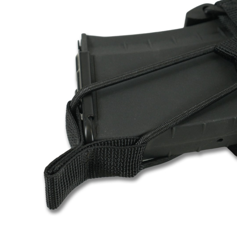 Посилений підсумок Kiborg GU Single Mag Pouch Чорний мультикам