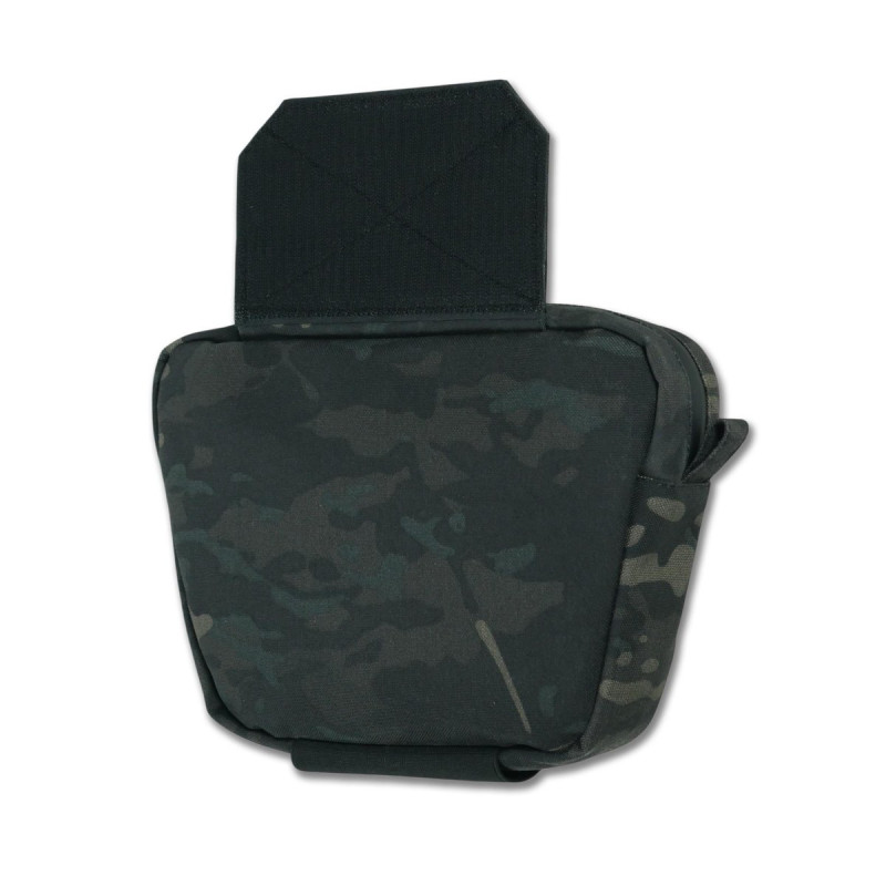 Сумка-напашник M Kiborg з балістичним пакетом 2 клас захисту PE Militex GU Сordura Black Multicam